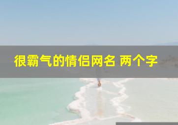 很霸气的情侣网名 两个字